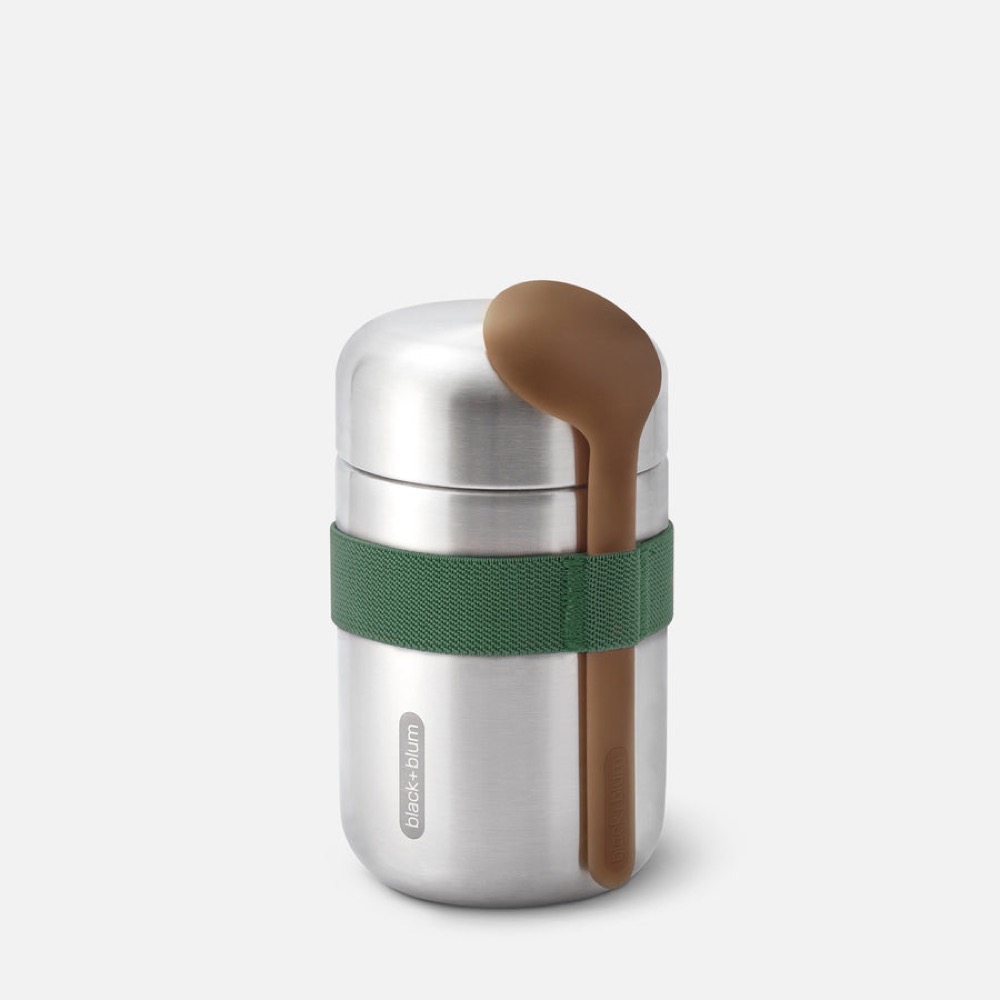 Tall Food Jar in Olive